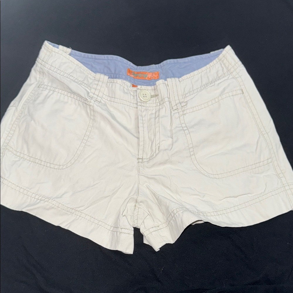 Casual Cream Women's Cargo Shorts